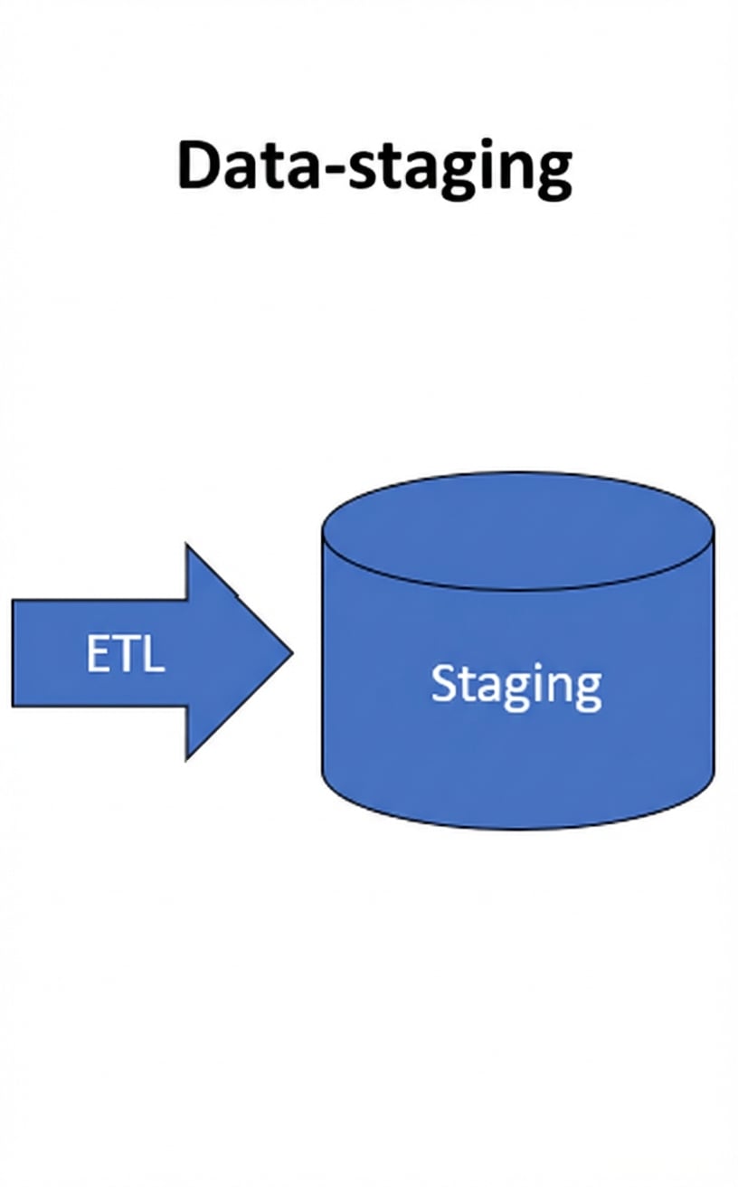 afbeelding van staginglaag voor datawarehouse