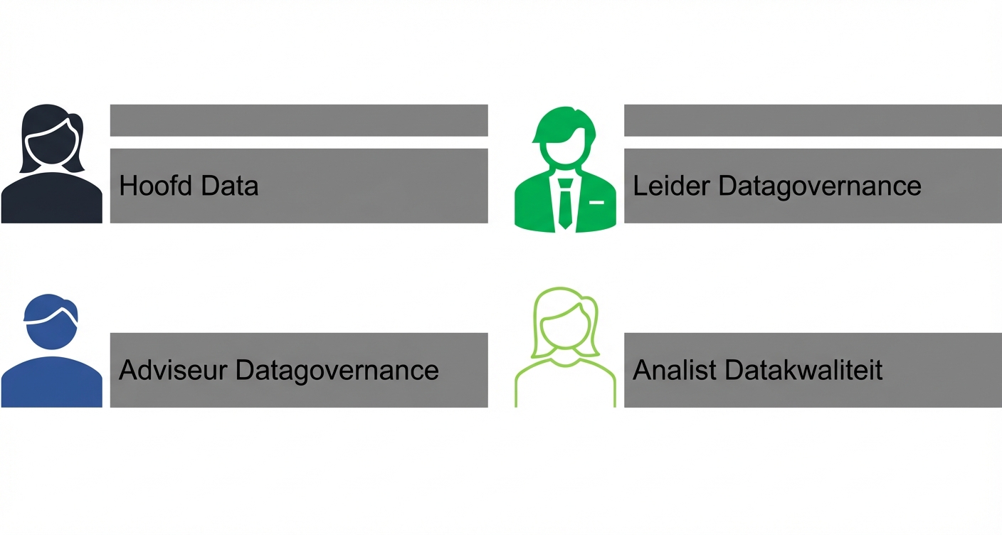 Een lijst met rollen in het data governance office