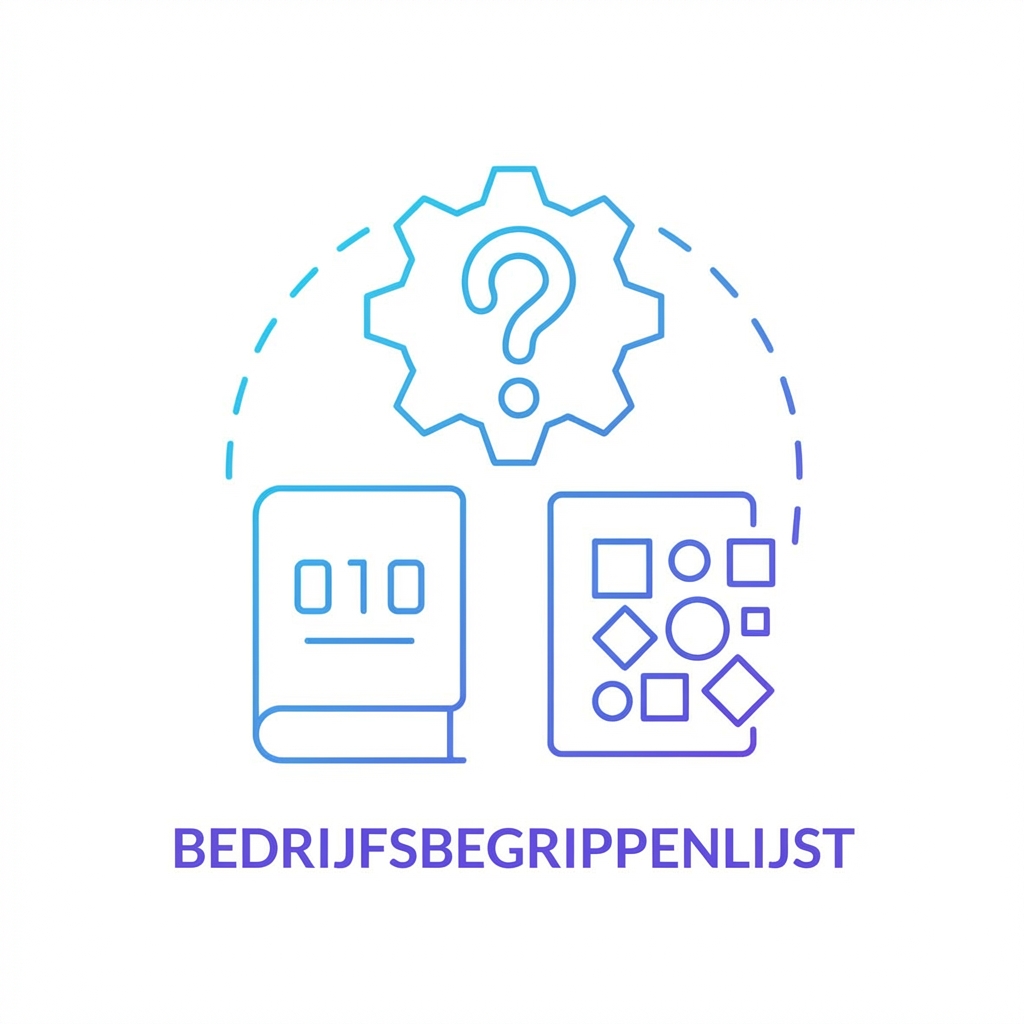 Pictogram van een businessglossarium