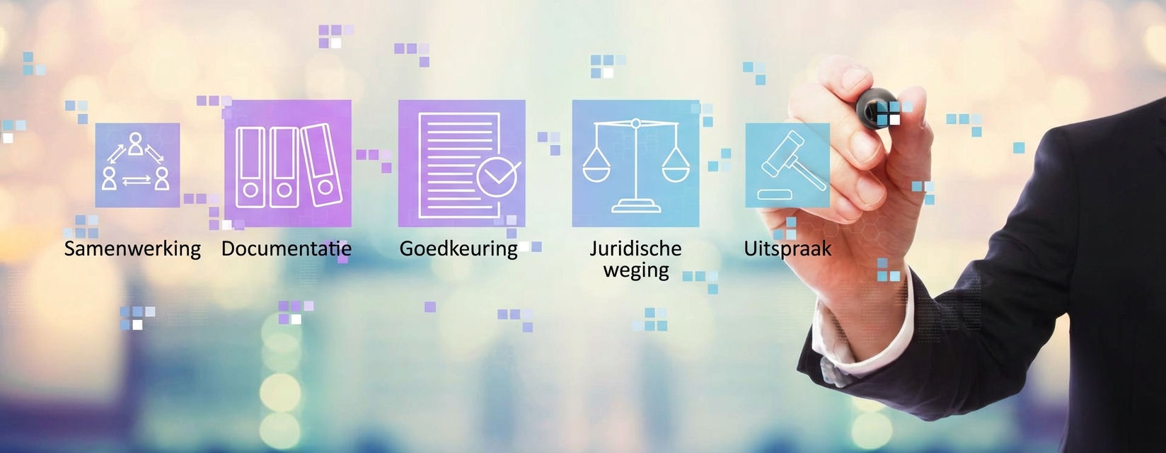 Afbeelding met virtuele compliance-iconen