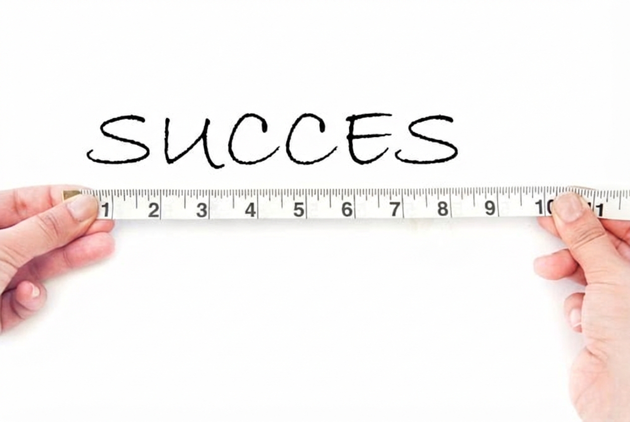 Afbeelding met het woord 'success' naast een liniaal