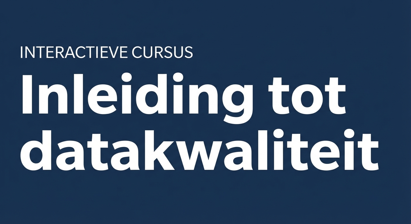 cursus datakwaliteit