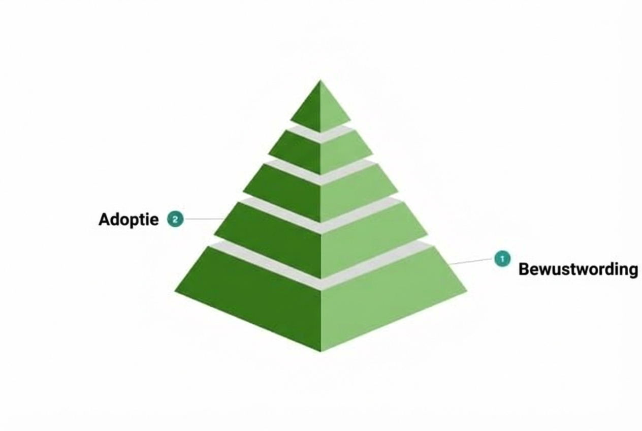 Het tweede niveau van het voorbeeldmodel voor datacultuurvolwassenheid.