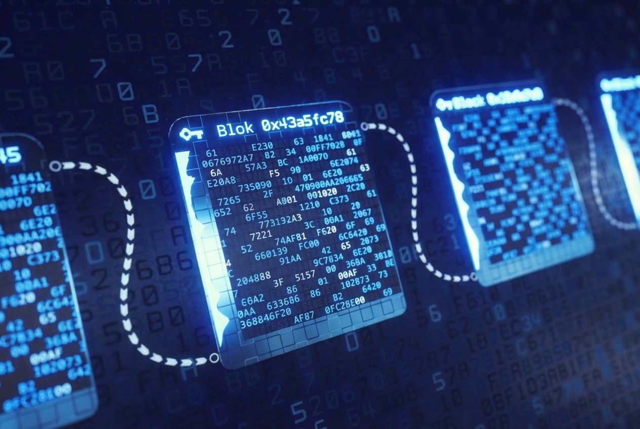 structuur van blockchaintechnologie