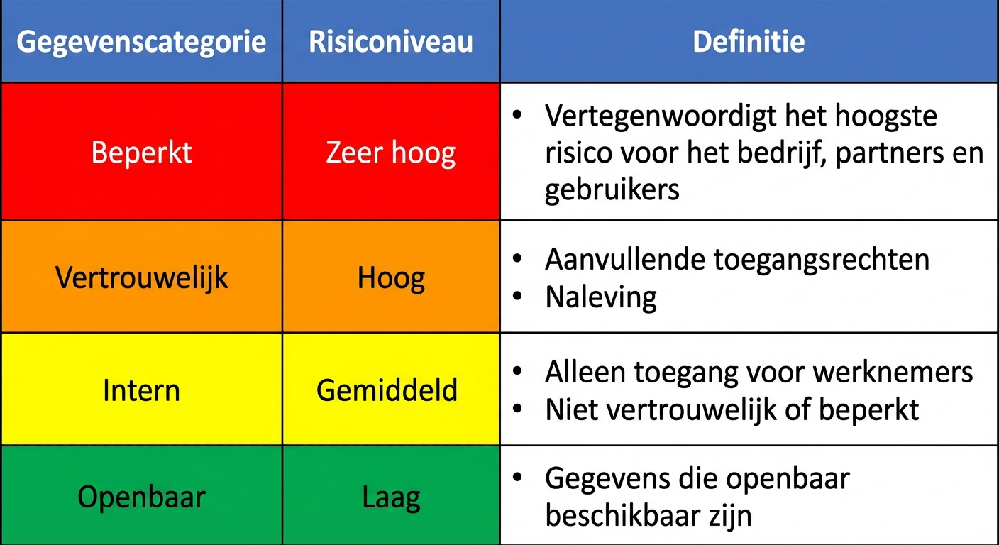 Voorbeeld van risicoclassificatiegrafiek