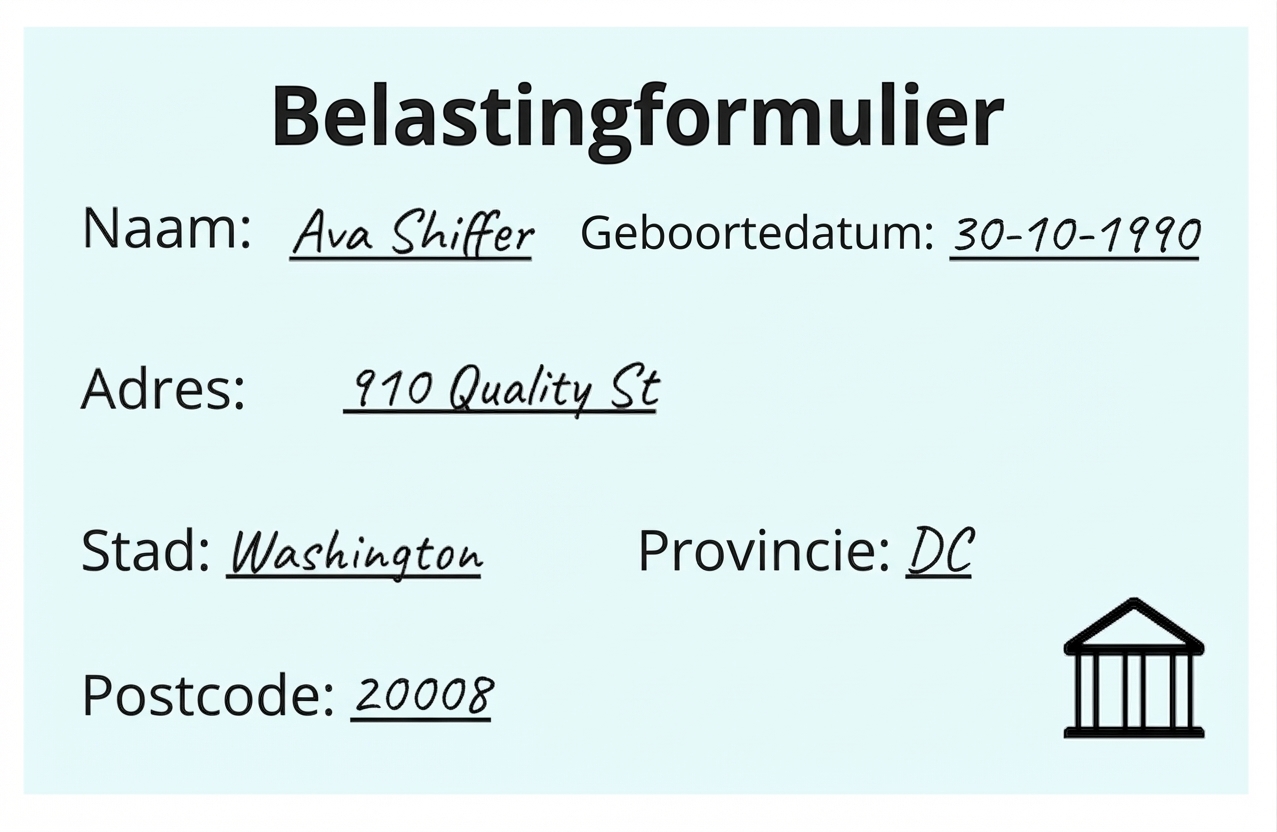 belastingformulier voor nauwkeurigheidsvergelijking