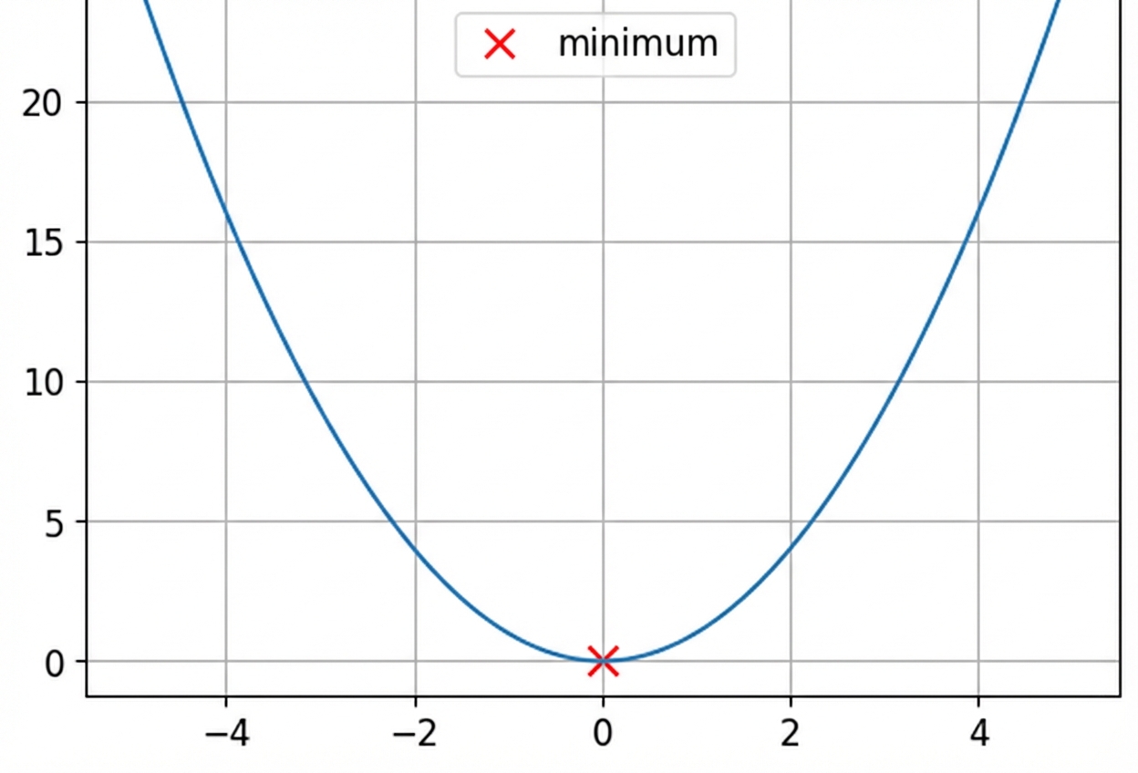 een voorbeeld van een convexe functie