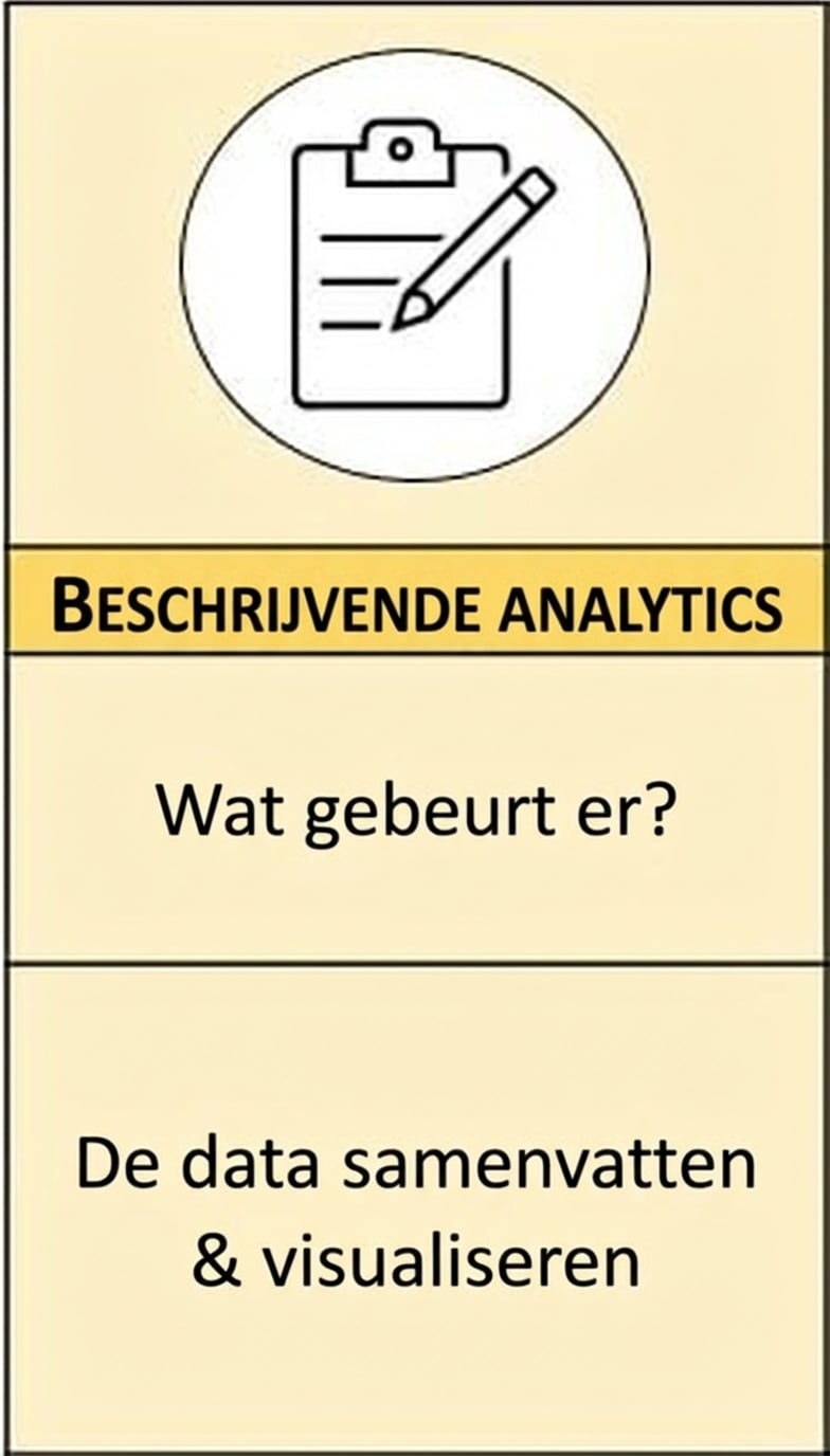 Samenvattende visual van beschrijvende analyses