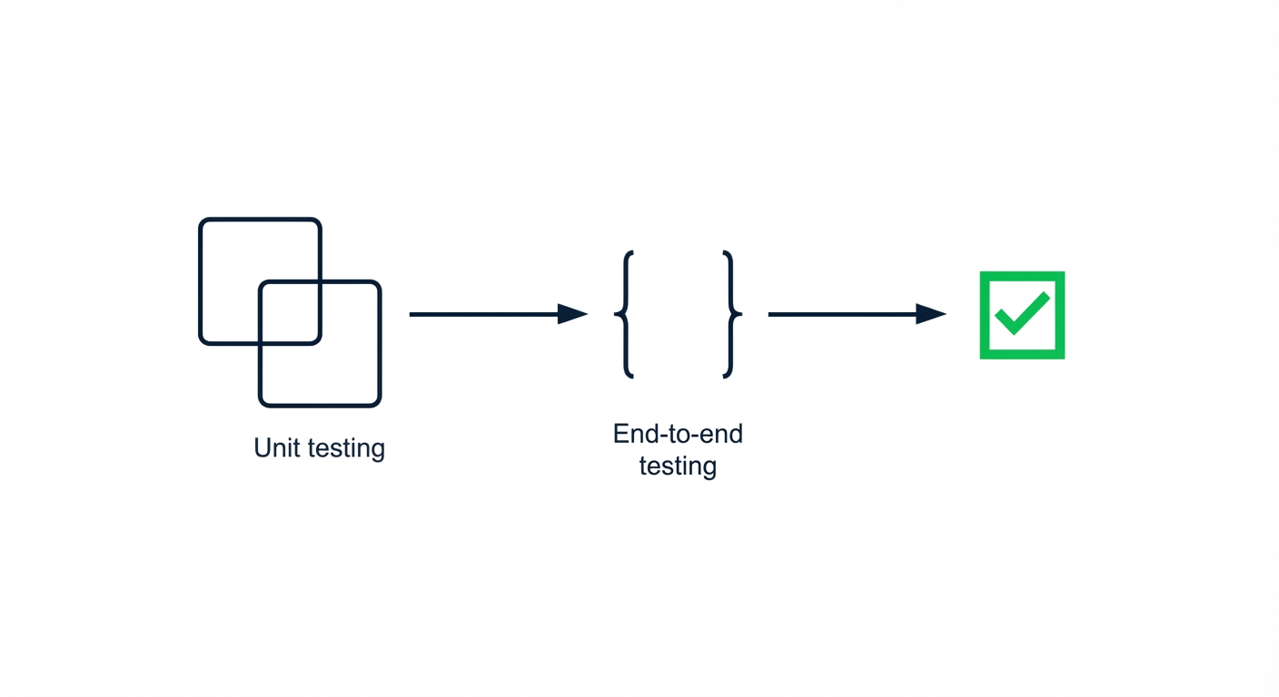 Typisch validatiekader voor datapijplijnen met unit-testing en end-to-end-testing.