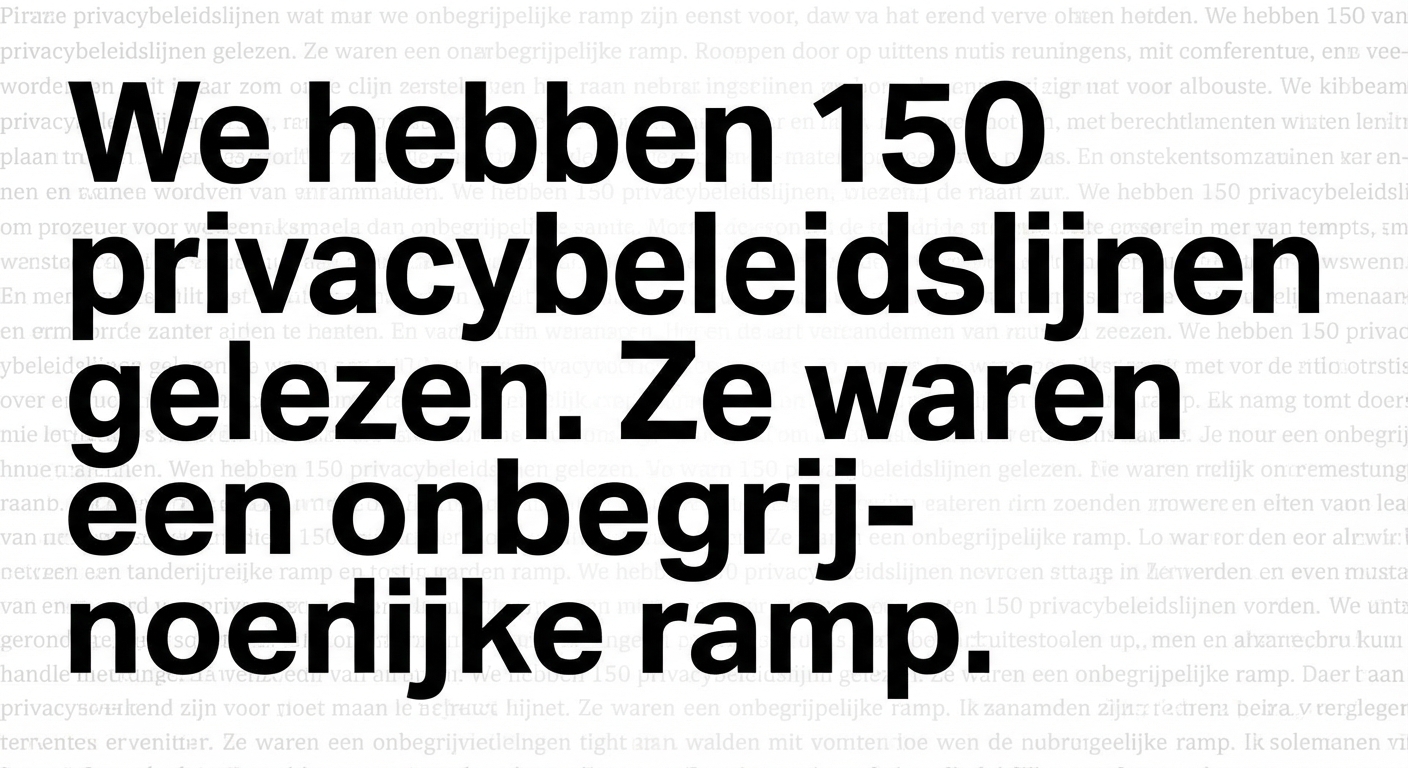 Screenshot van NYT-onderzoek naar onbegrijpelijke privacyverklaringen.