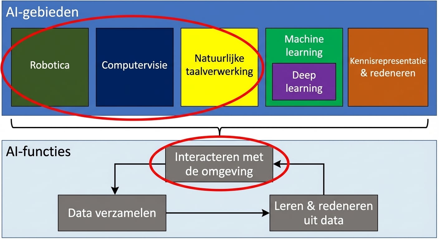 AI-functies en betrokken gebieden