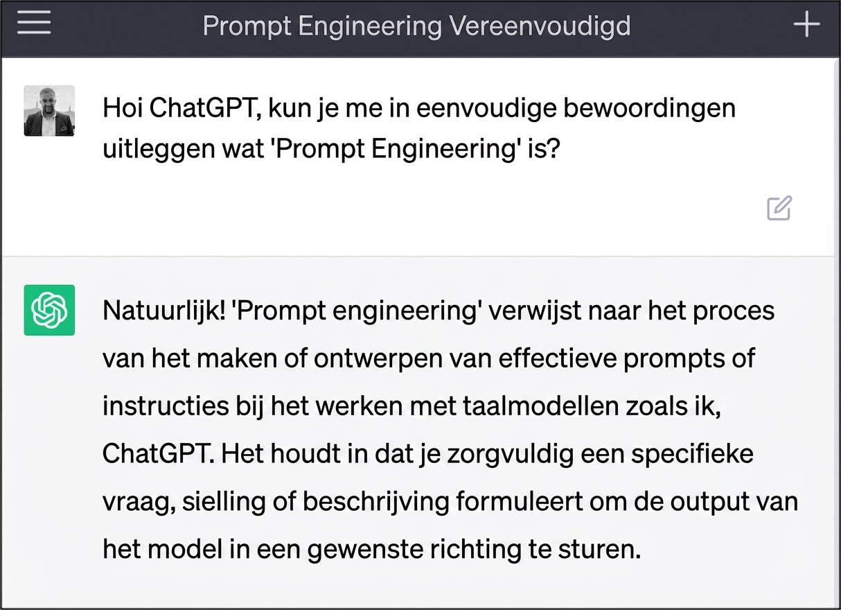 ChatGPT vragen