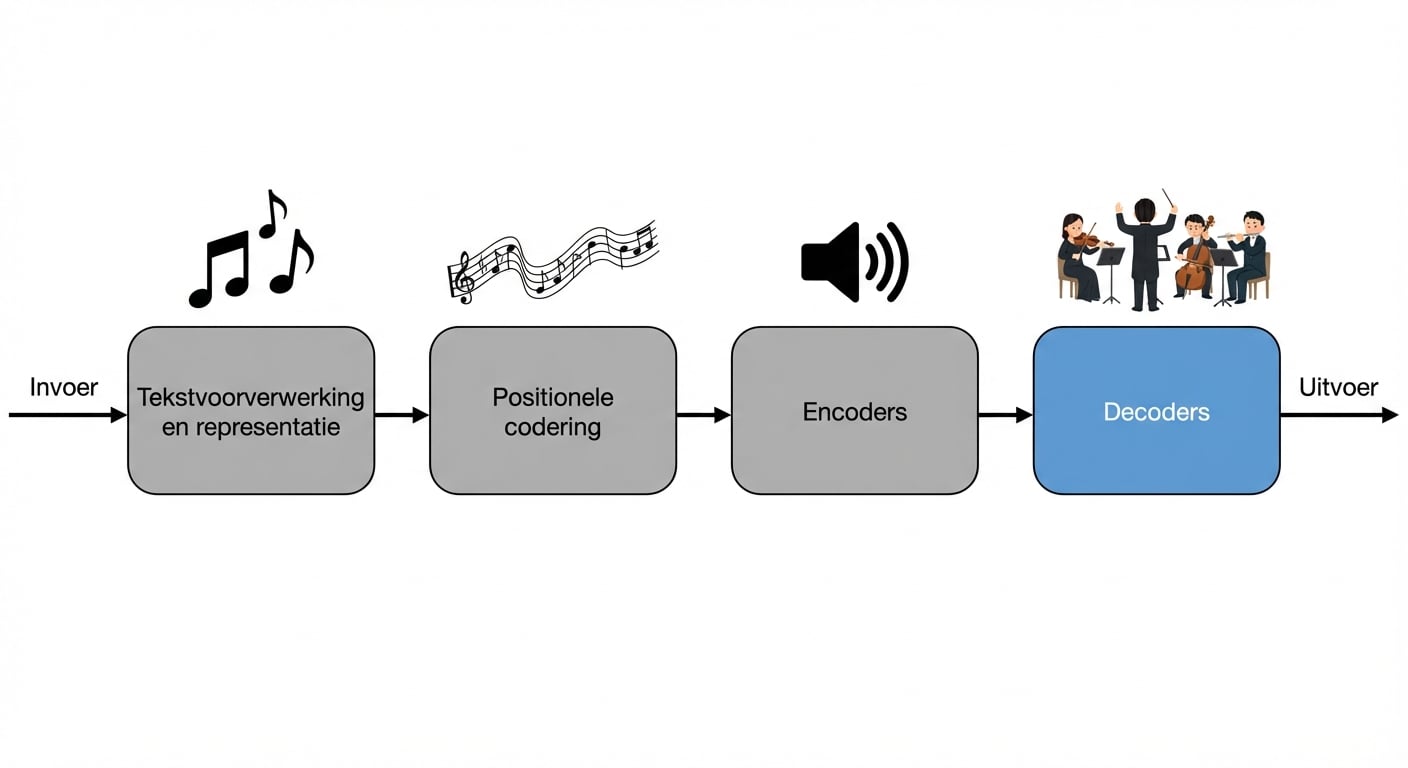 Decodercomponent van een transformer