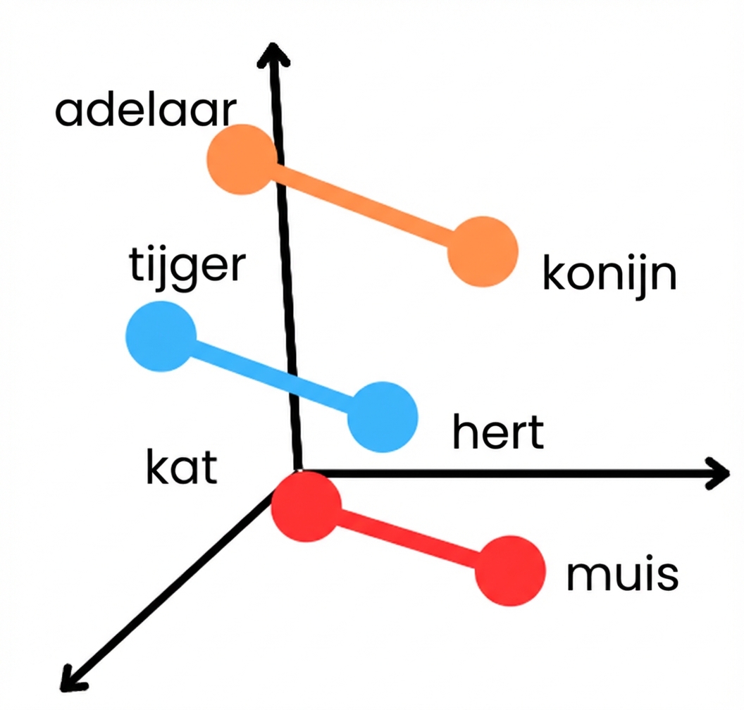 Woordinbeddingen voor predator-prooi