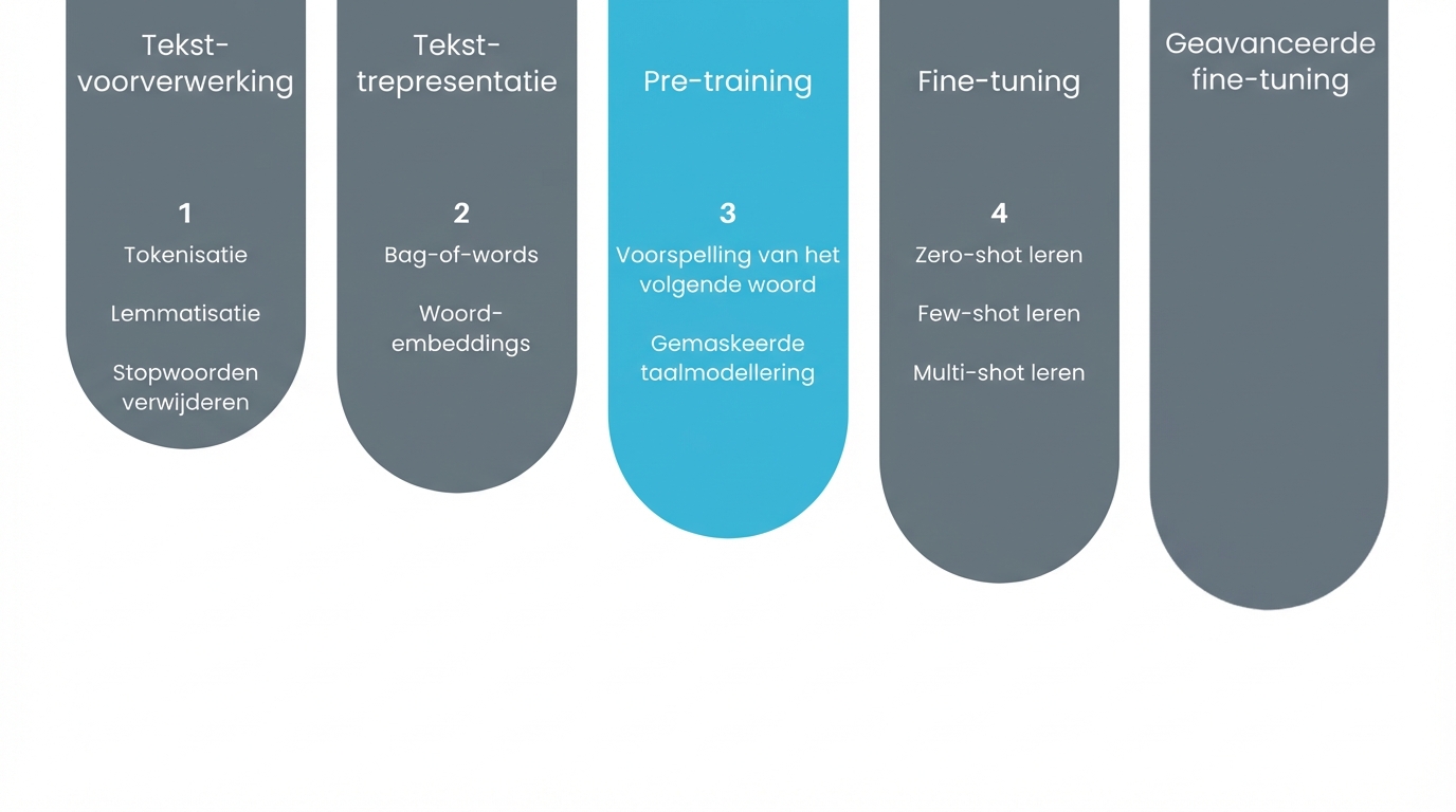 Afbeelding die leervorderingen als Pre-training toont