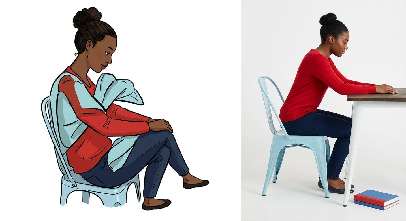 Een afbeelding van een kind dat een examen schrijft