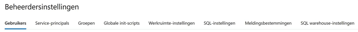 Werkruimtebeheer-instellingen