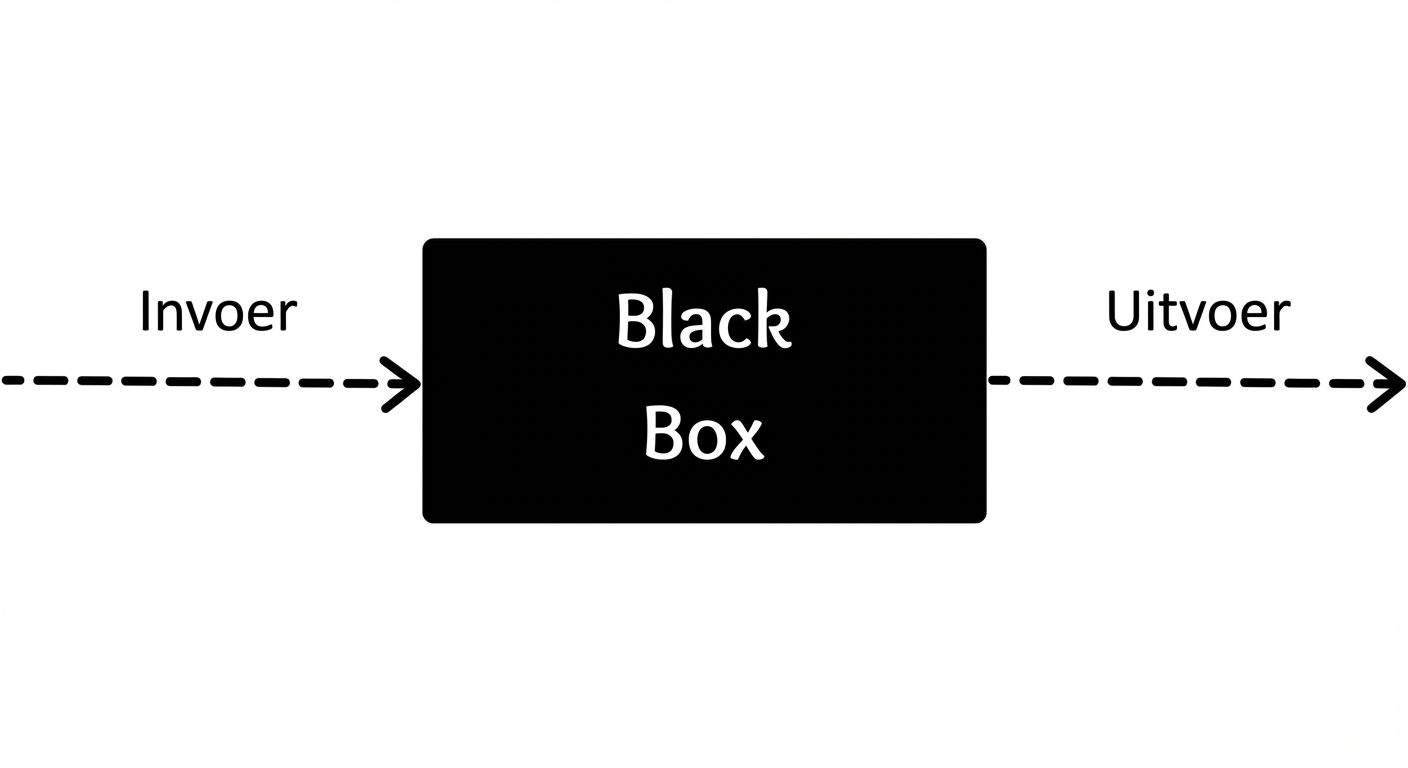 Een stroomdiagram ter illustratie van de black box.
