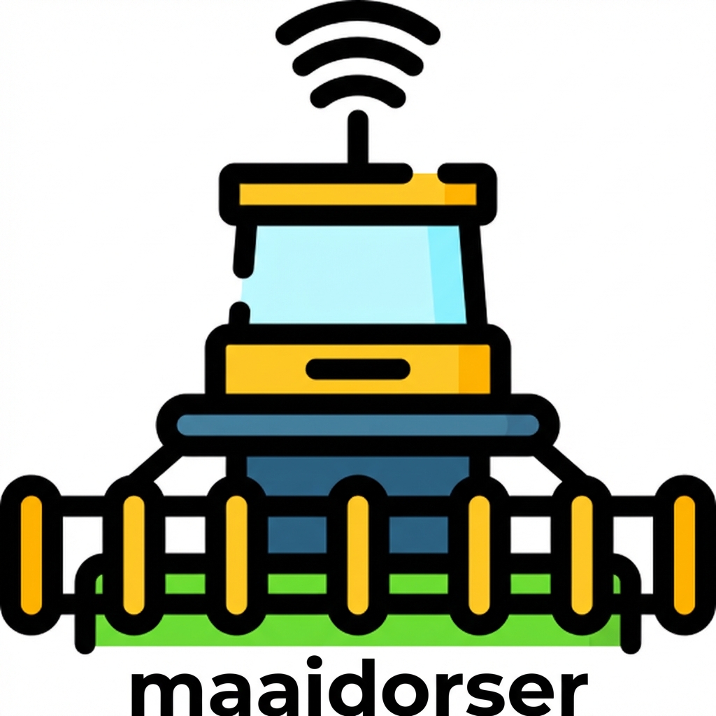 Het pictogram van een slimme oogstmachine.