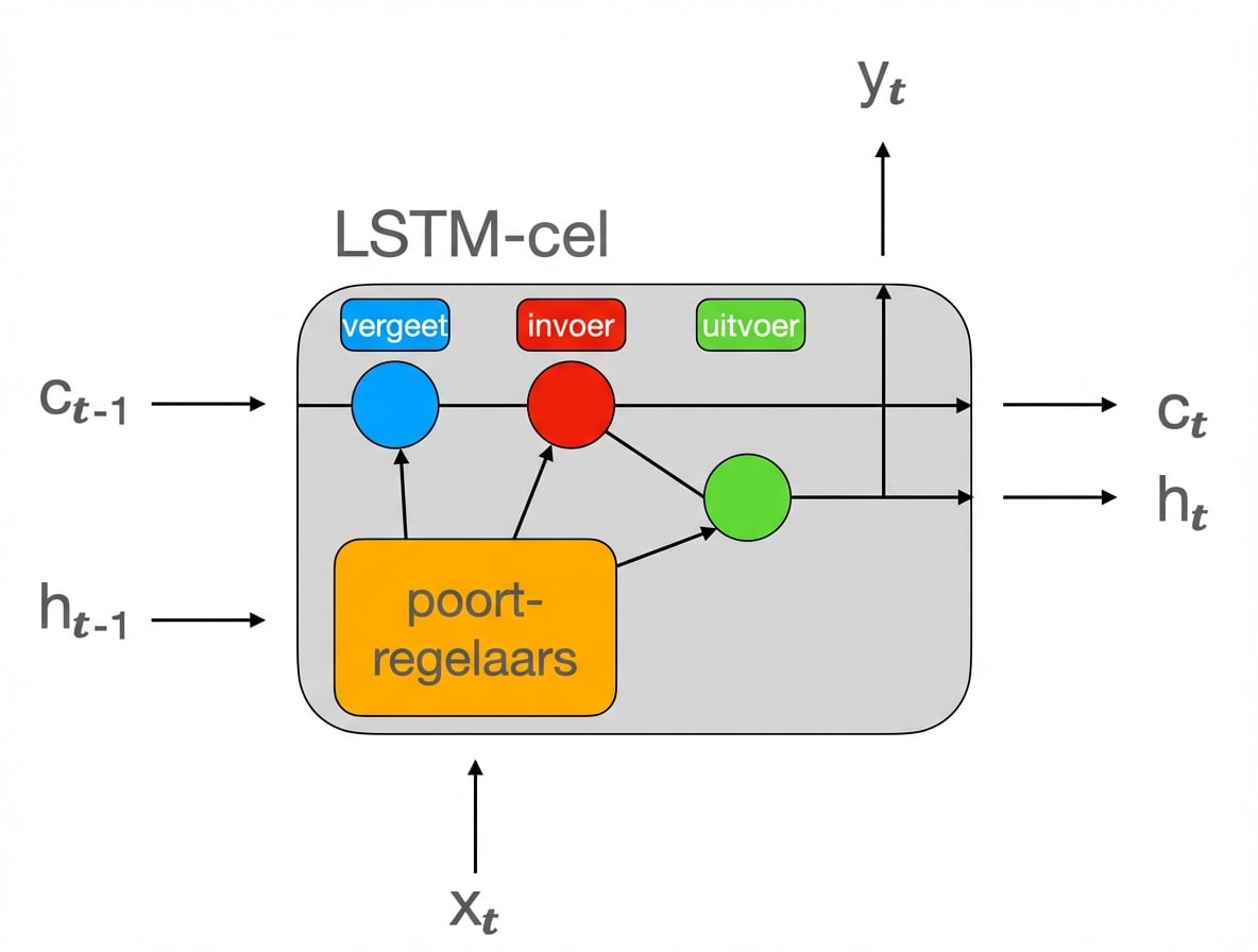 Schema van de LSTM-cel.