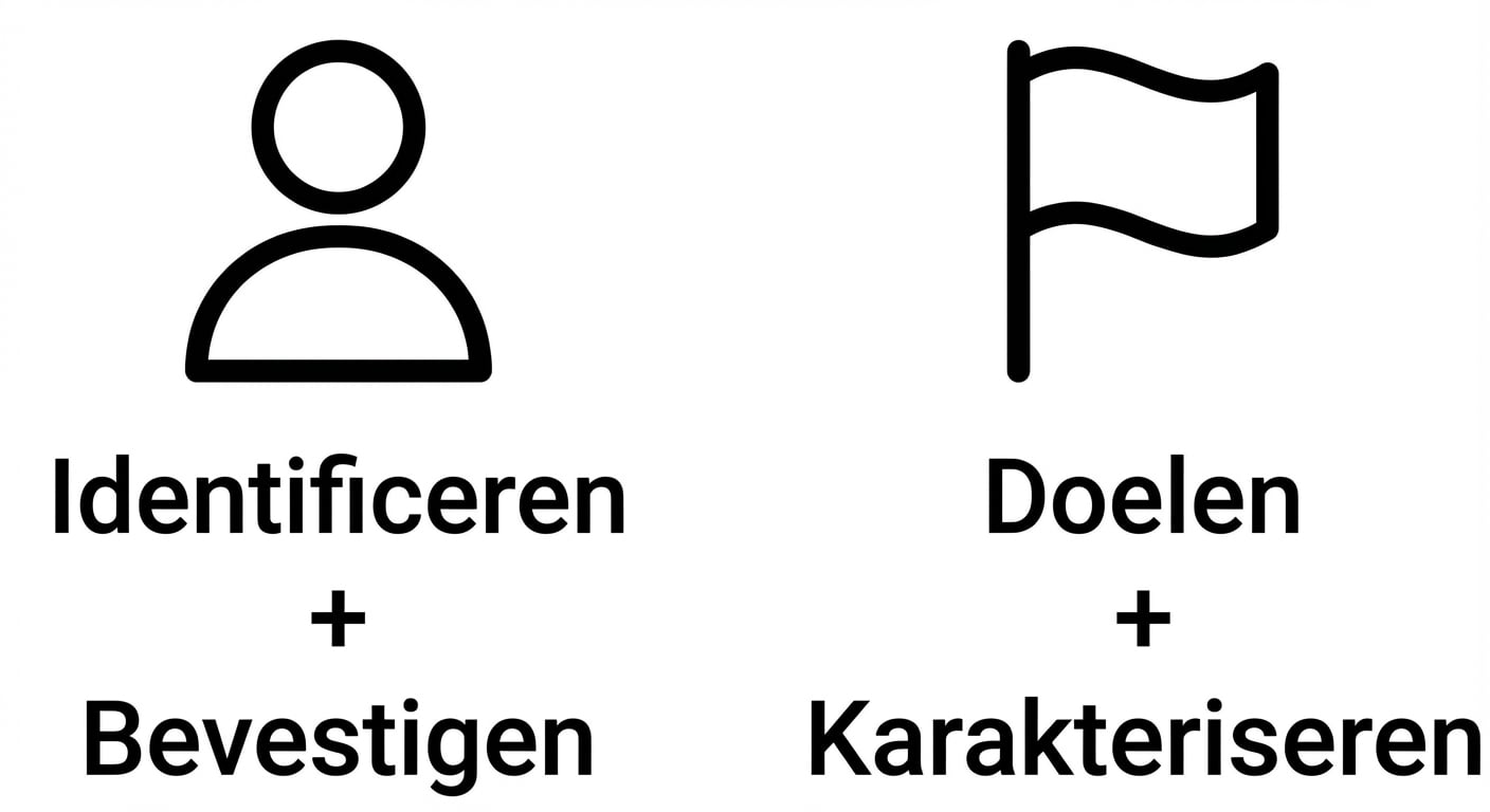 Doelen stellen en karakteriseren.