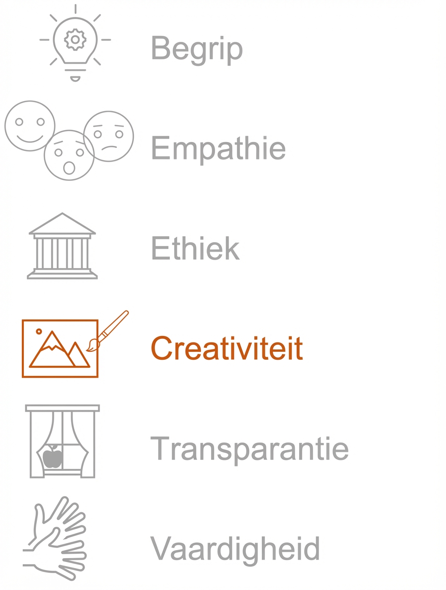 Creativiteit benadrukken.