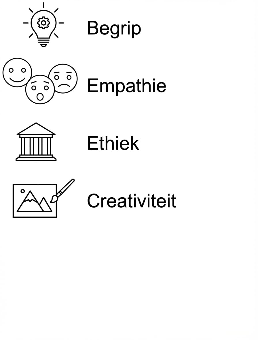 Begrip. Empathie. Ethiek. Creativiteit.