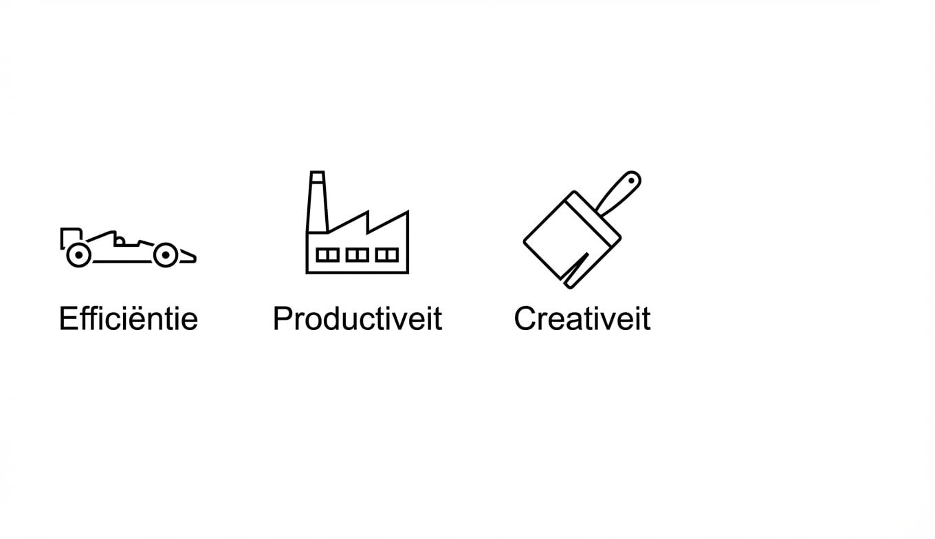 Efficiëntie. Productiviteit. Creativiteit.