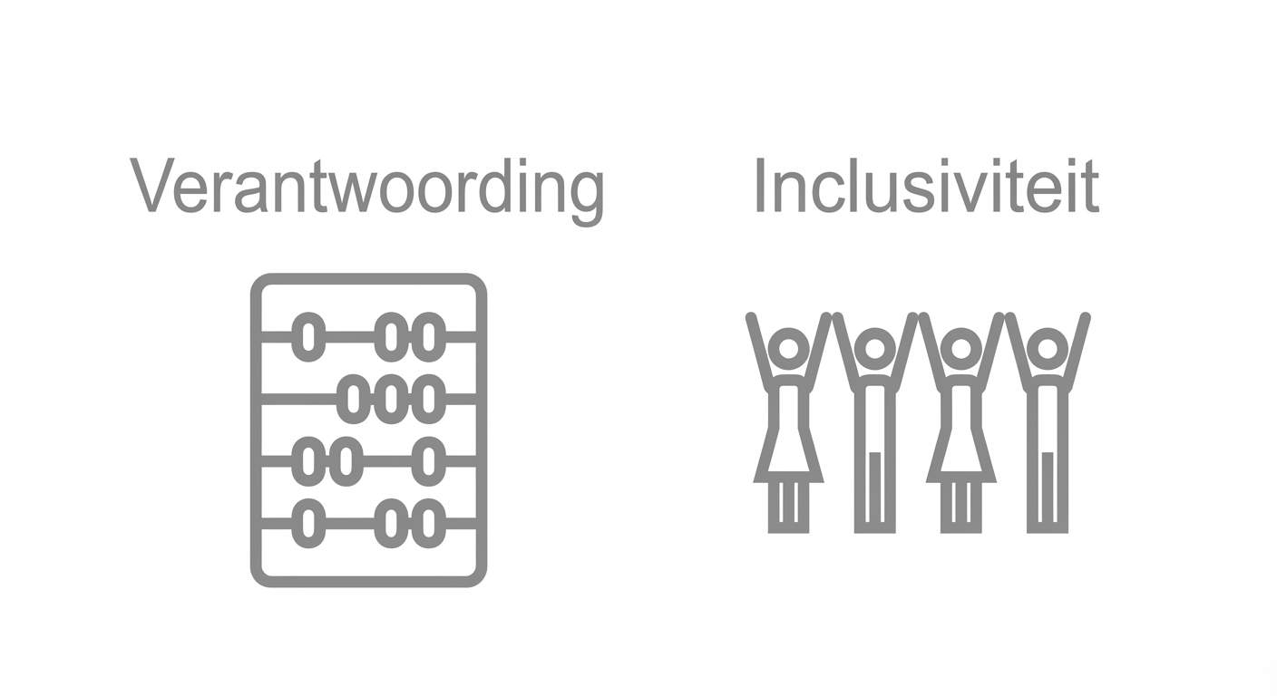 Een groep mensen met het woord "Inclusiviteit".