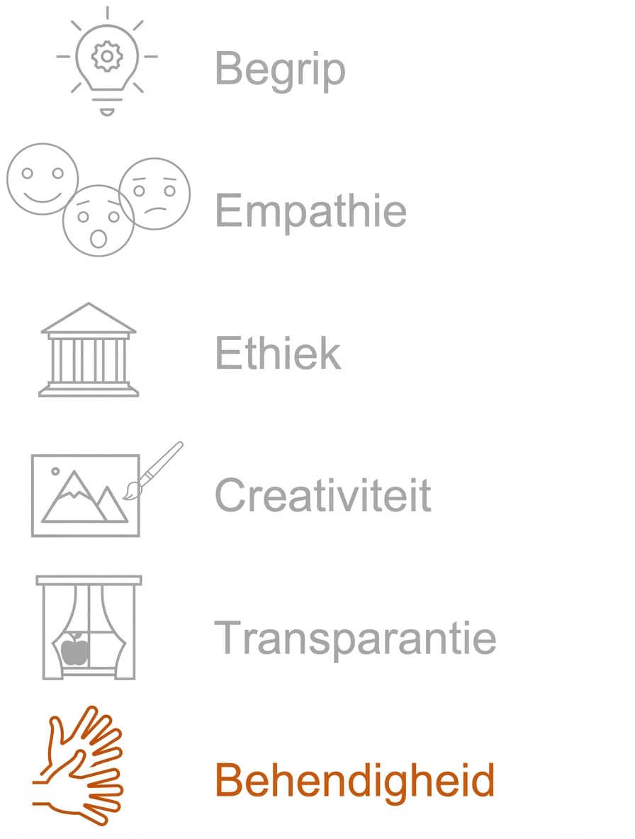 Vaardigheid benadrukken.