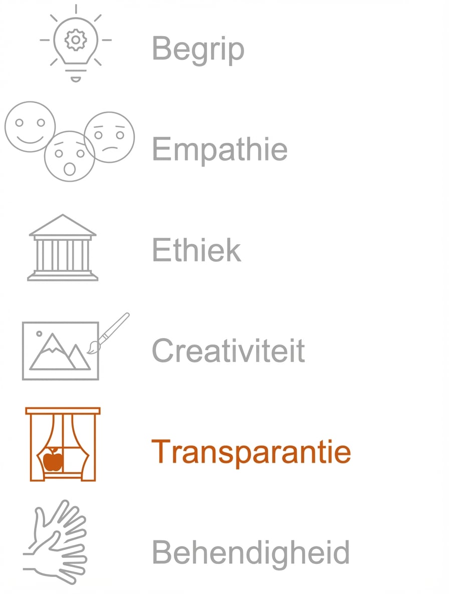 Transparantie benadrukken.