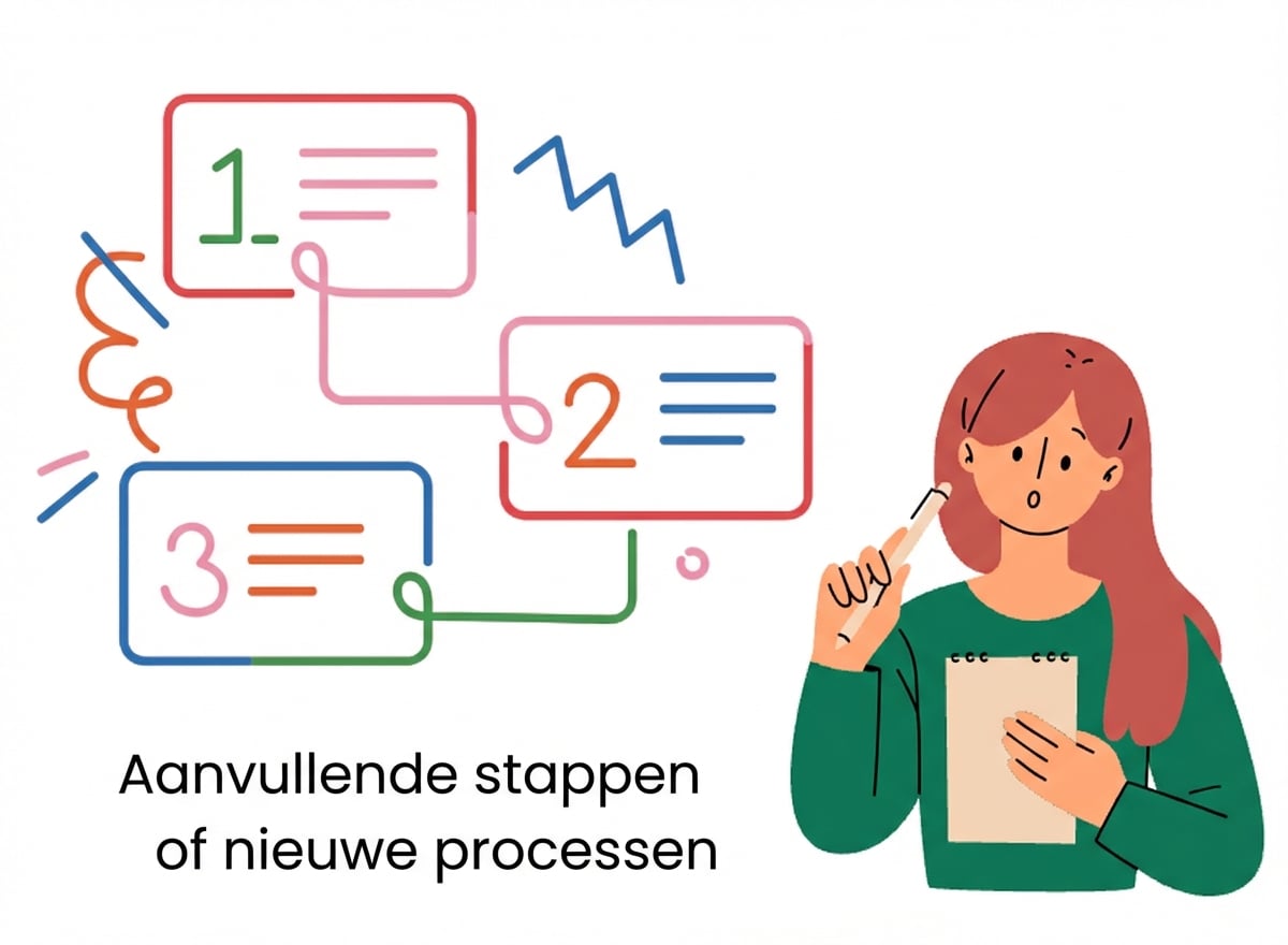 Extra stappen of processen?