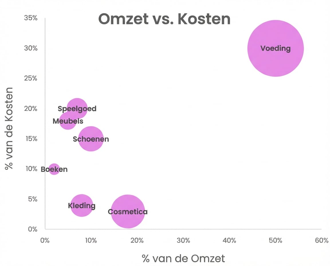 Een voorbeeld van een spreidingsdiagram