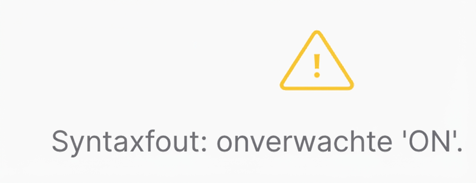 Syntaxisfout-afbeelding