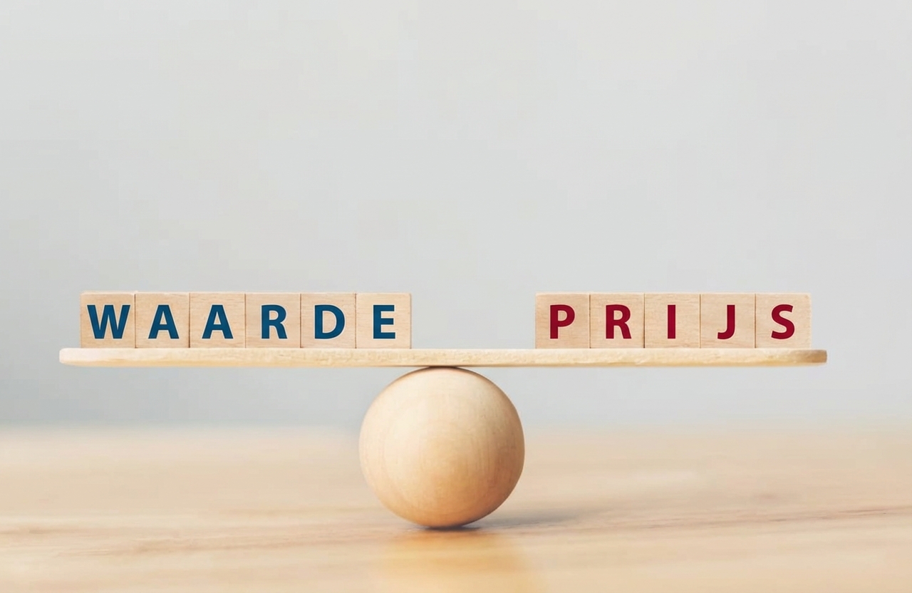 potlood met total, cost of en ownership in verschillende secties erin