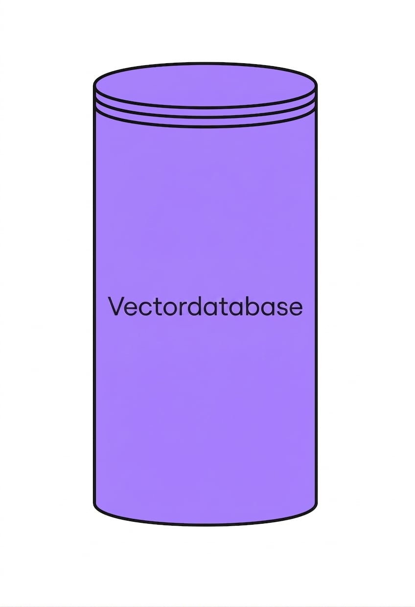 Een vectordatabasepictogram.
