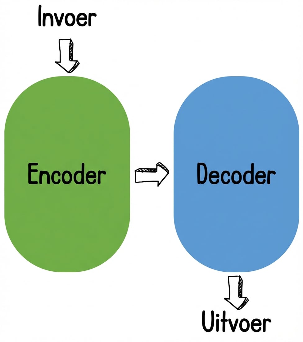 Encoder-decoder illustratie