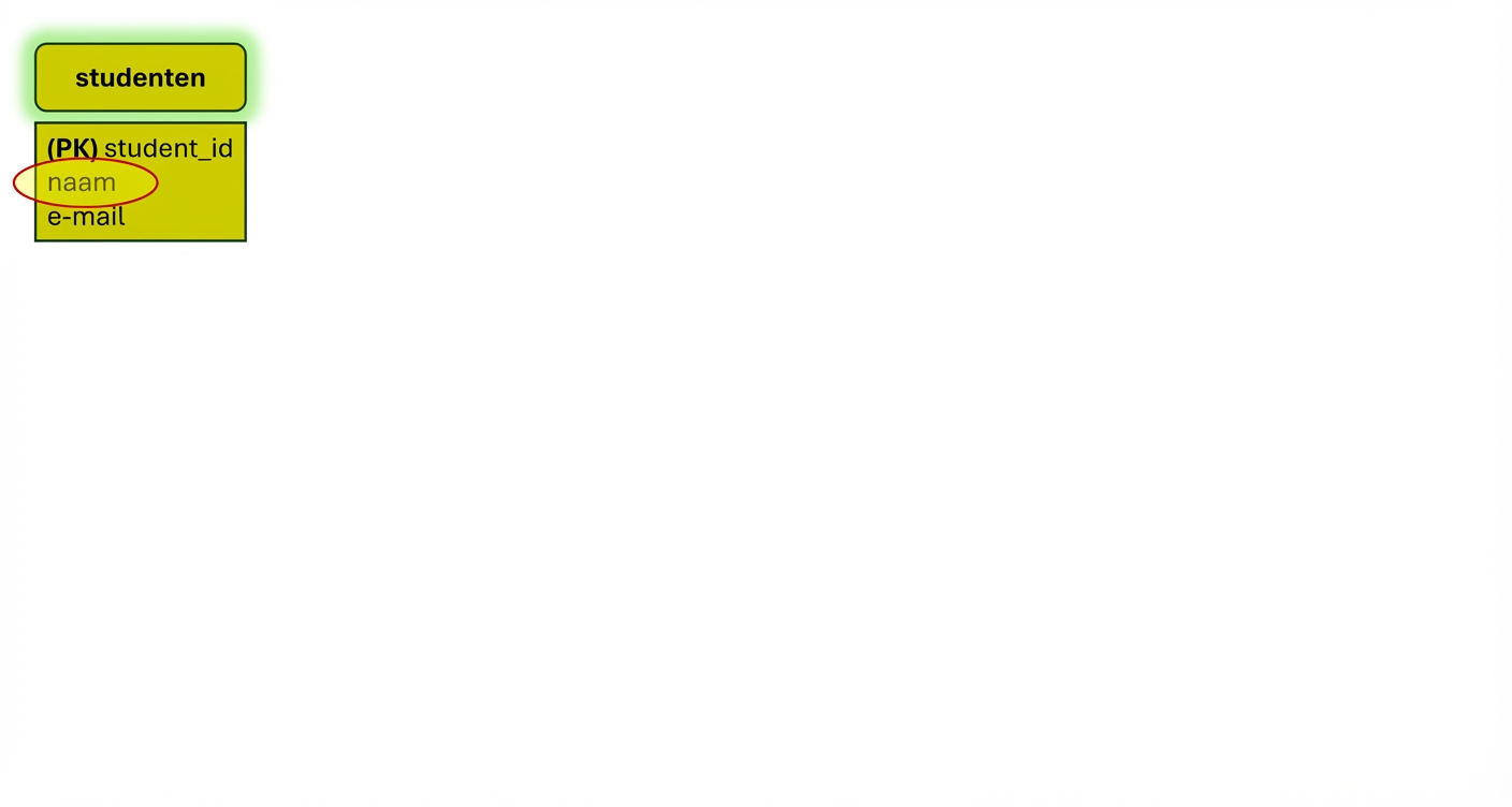 ER-model bevragen voor studentnamen