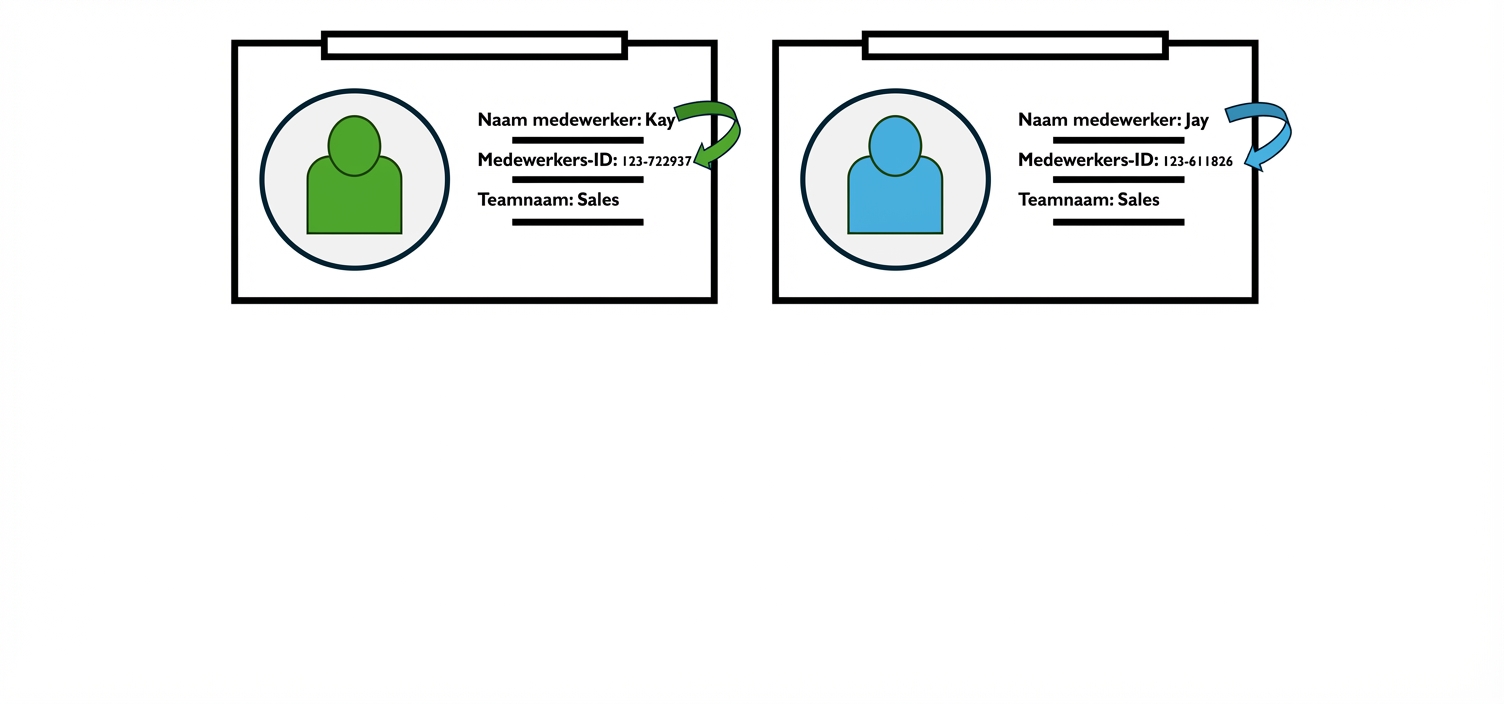 Medewerkerspassen met functionele afhankelijkheid