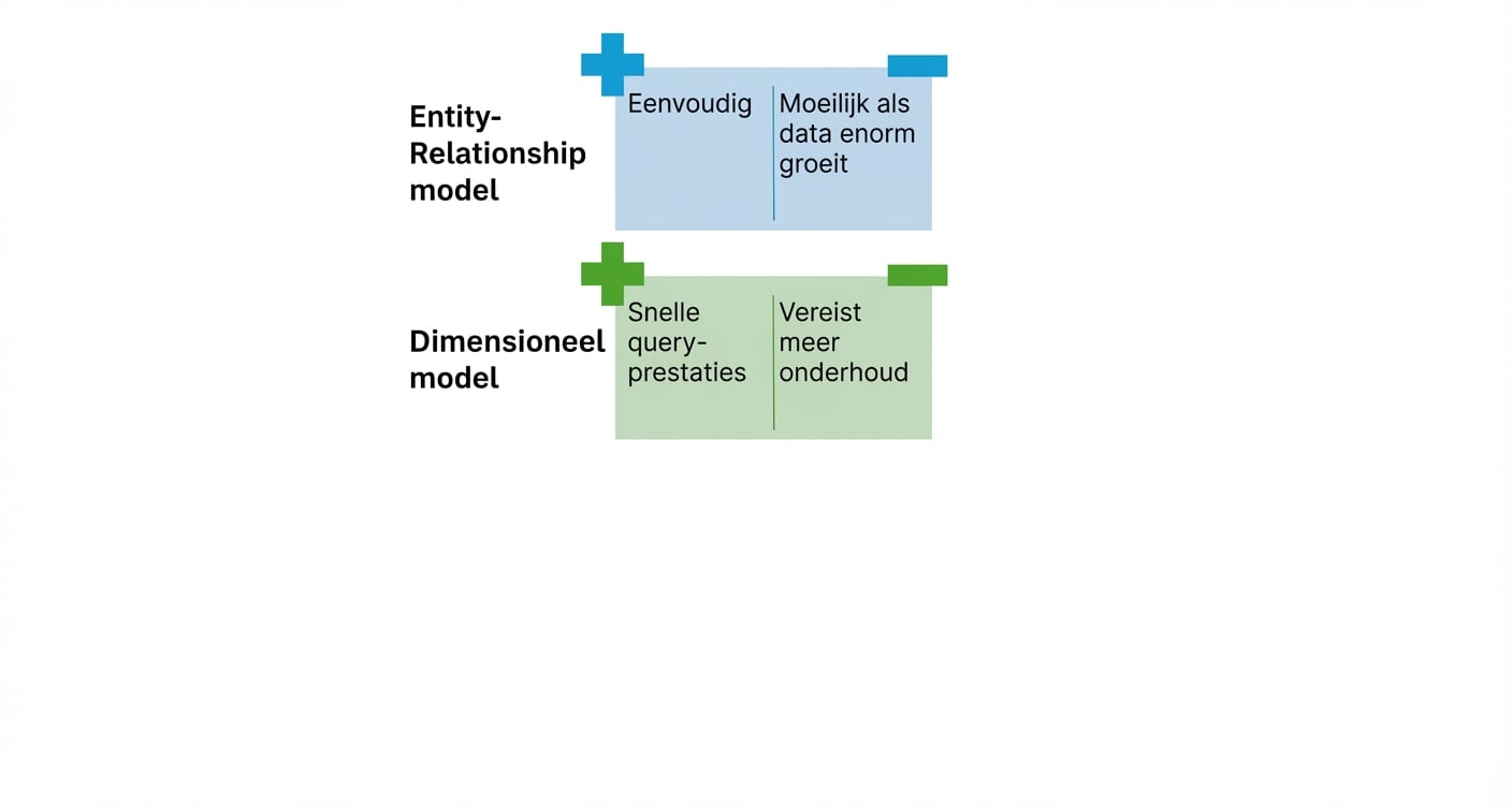 Plus- en minpunten van dimensionaal model