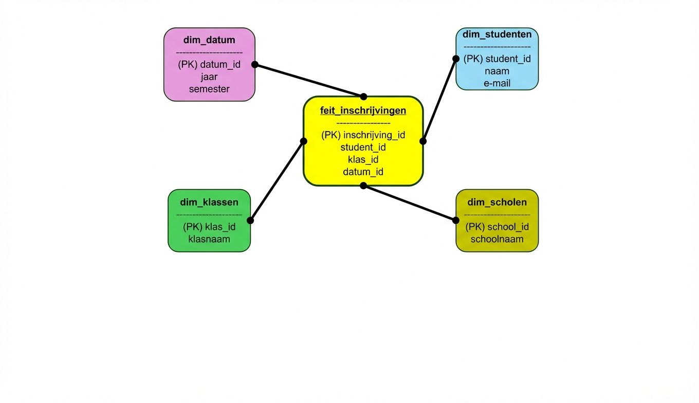 Dimensionaal datamodel voor hogeschool