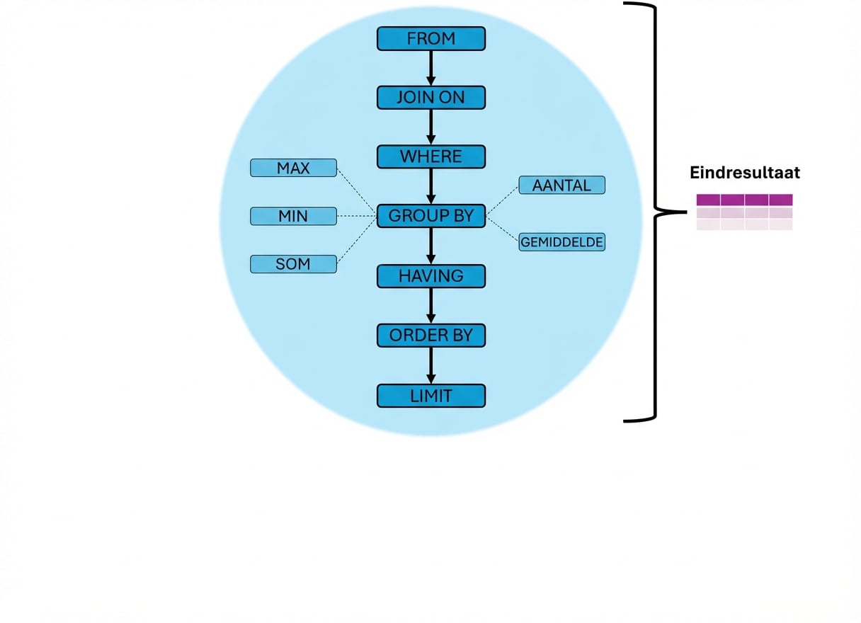 Volgorde query-uitvoering; LIMIT