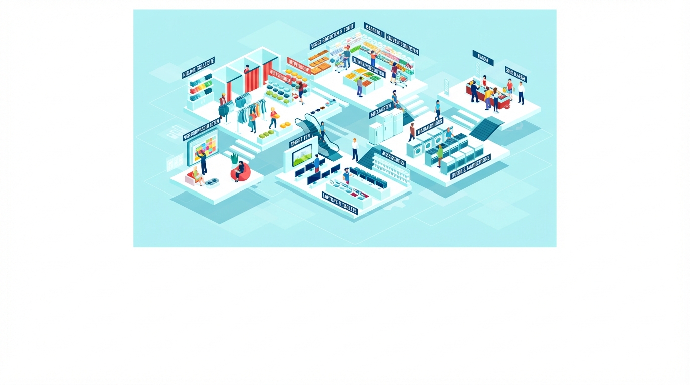 Winkelcentrum, overzicht van winkels