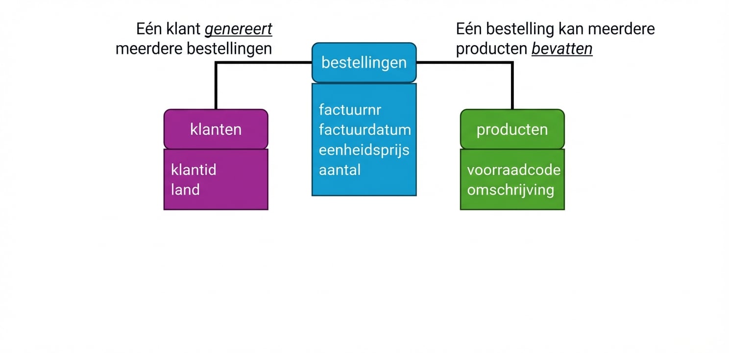 Logisch model, relatiecardinaliteit toevoegen