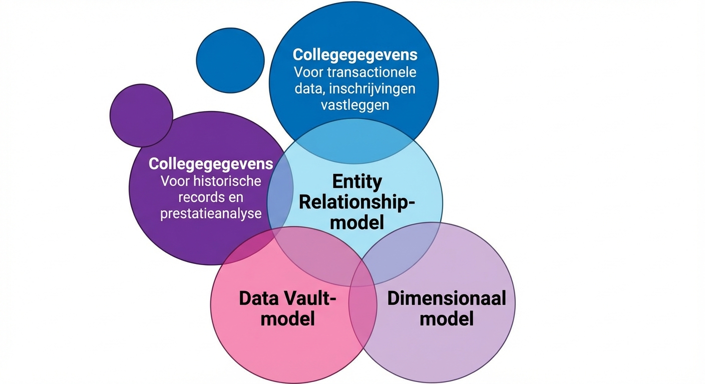 Hogeschooldata in modellen in Venn-diagram