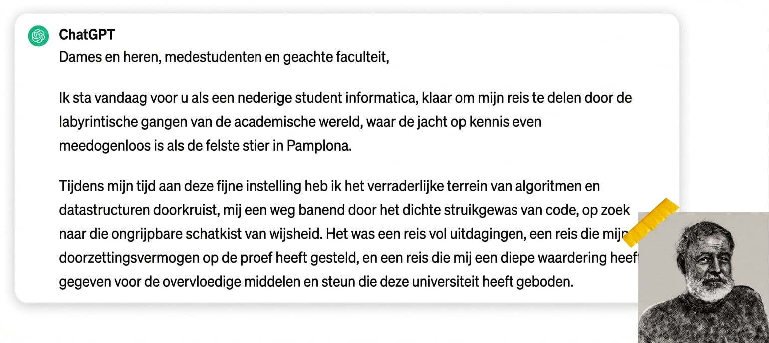 Foto van Ernest Hemingway