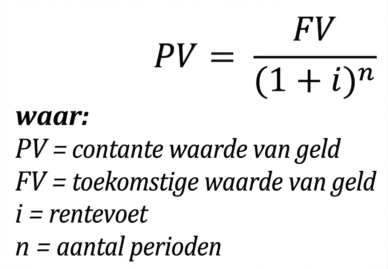 contante waarde formule