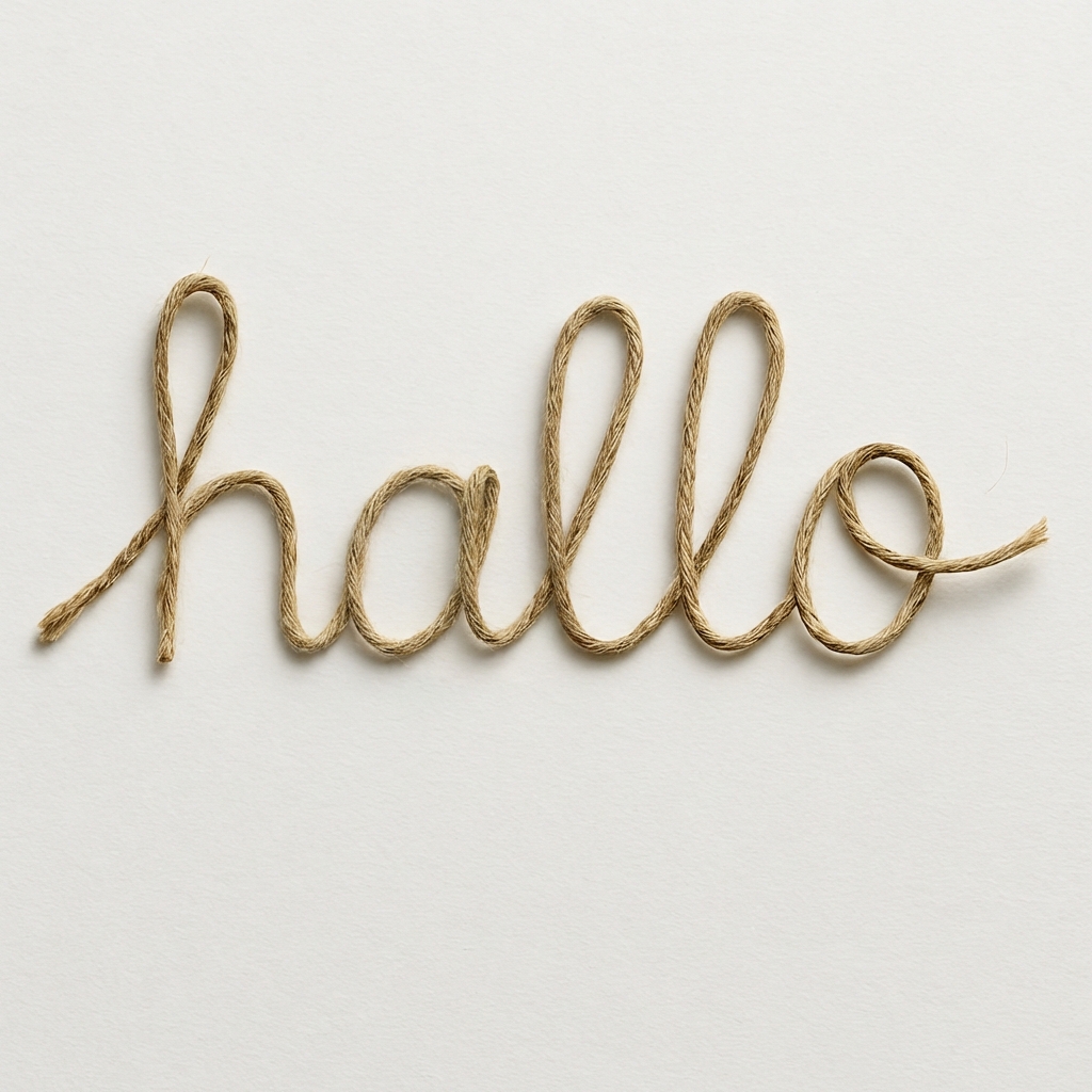 Hallo geschreven met string