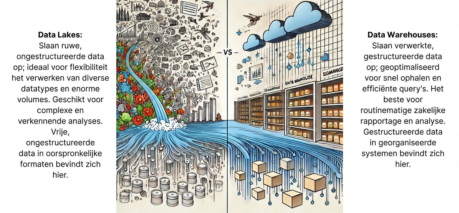 th datawarehouses weergegeven als vakken rechts