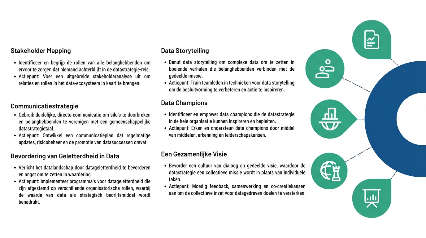 Halve cirkel met verbonden punten